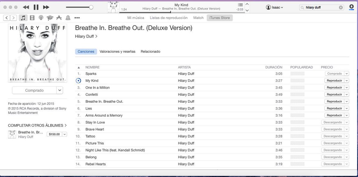 iSaac_LXXXIX's tweet image. Descargando y empezando a escuchar #BreatheInBreatheOut #DeluxeVersion de @HilaryDuff y esta GENIAL!!! @iTunes