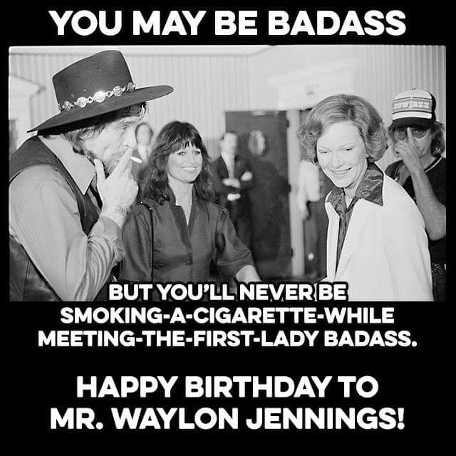 Happy birthday to a true country music legend, Waylon Jennings! 