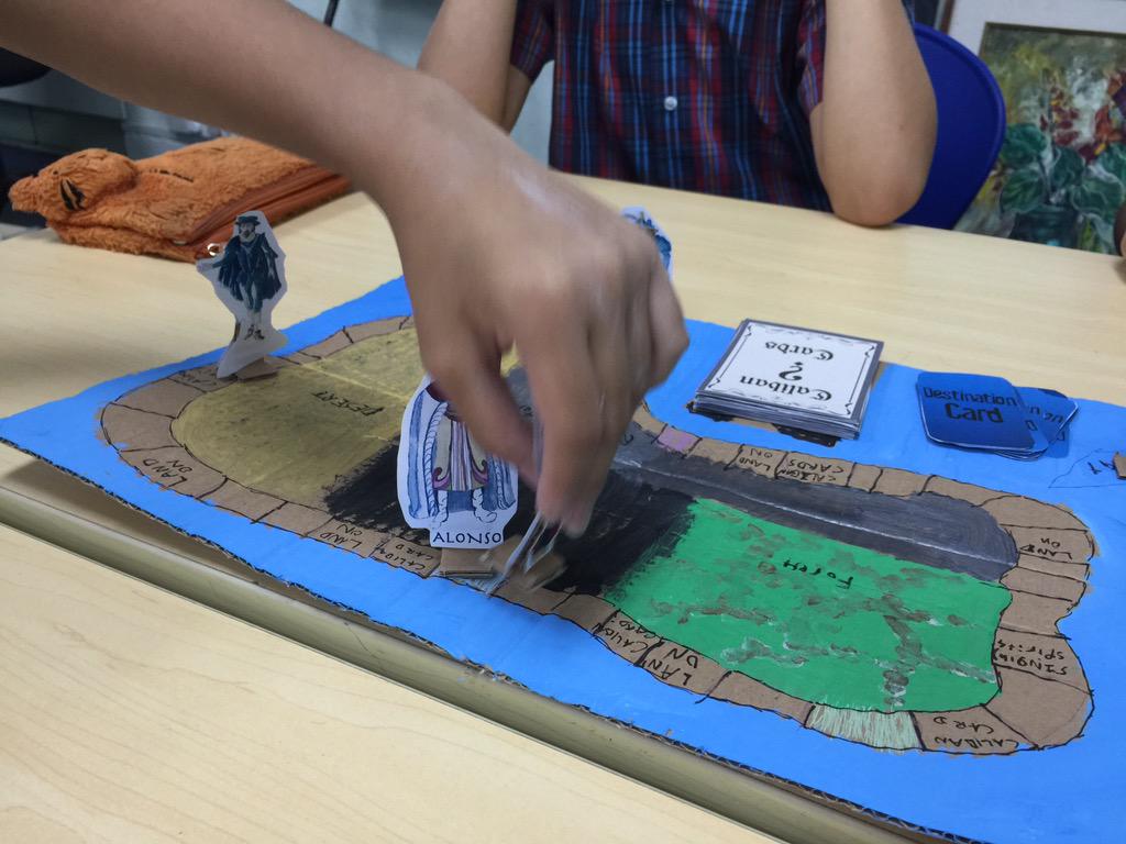 Awesome #MYP board games from my y7 to explore power and privilege in The Tempest. Fantastic conceptual thinking!