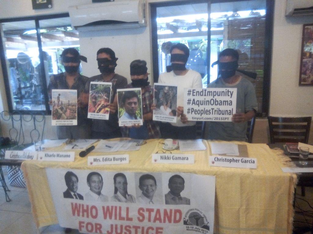 ipt_ph's tweet image. At #PeoplesTribunal presscon: Manindigan ka para sa hustisya #EndImpunity @ipt_2015  @inquirerdotnet @PhilippineStar