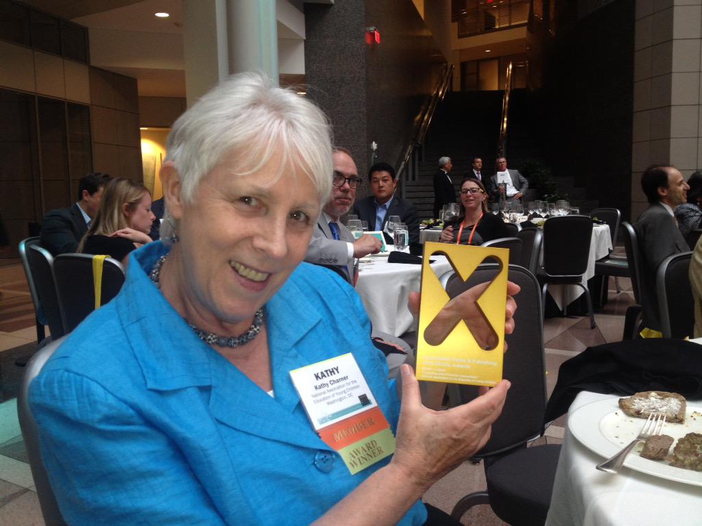 tigeragain's tweet photo. @NAEYC and @KathyCharner gold award winner for e-book "Coaching with Powerful Interactions' " #EXCELAWARDS http://t.co/o7BEyuN4nK