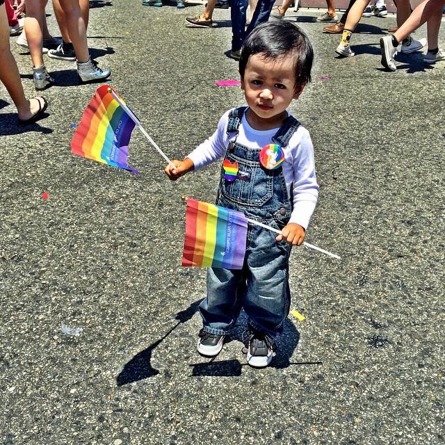 topgaynewz's tweet photo. itsannemichelle The littlest supporter. #loveisgreat #LAPride2015 #LAPride #LGBT #hiddenmi… http://t.co/FX5I4IXZuX http://t.co/9IipFBnANV
