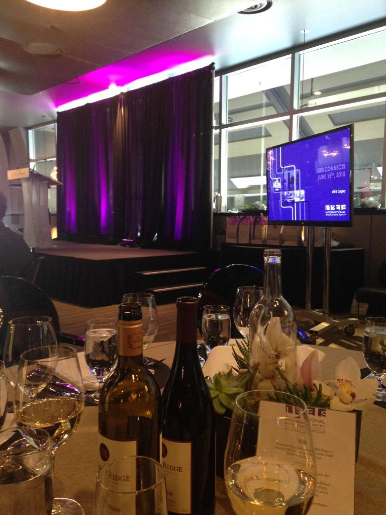 At #ISESCONNECTS for a lovely event. Chatting with <a href="/SuzanMcEvoy/">Suzan McEvoy</a> over Nobor Ridge wine...and more wine. #@ISESCalgary