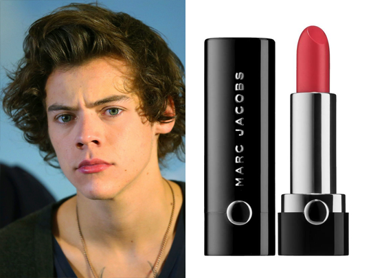 harrystylestain's tweet photo. MARC JACOBS / le marc lip creme / 236 Sofia #gethislook #harrystyles http://t.co/hdyBUIhygw