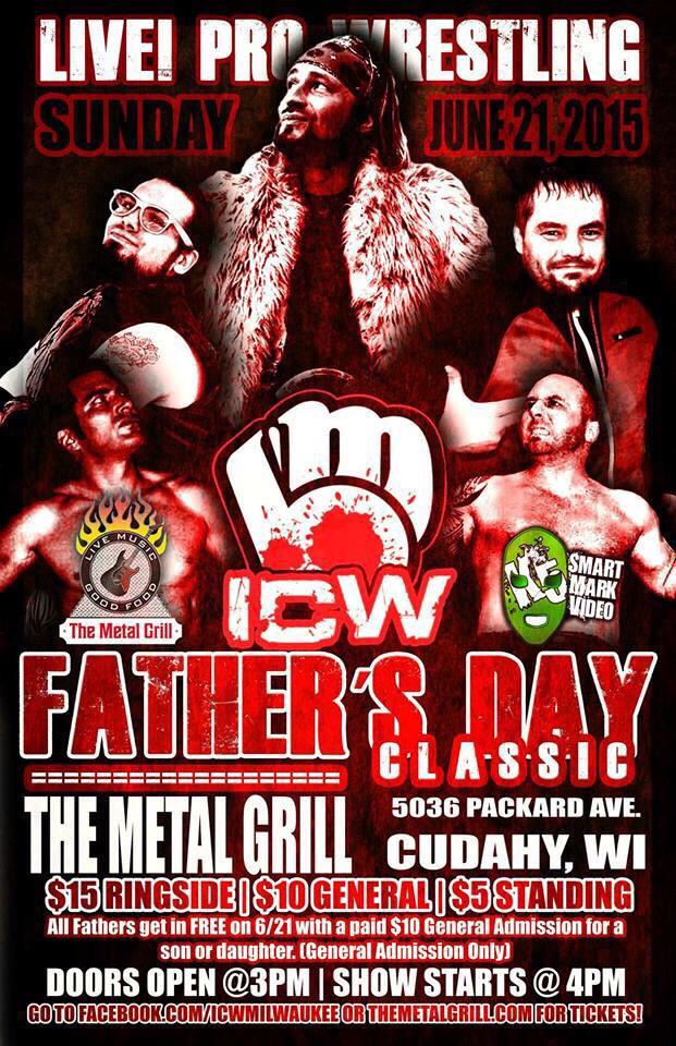 OfficialICWMilw's tweet photo. Do you like #Wwe or #wweraw the. Check out ICW returning on 6/21 for the Father's Day classic! http://t.co/0c2fOOid9u