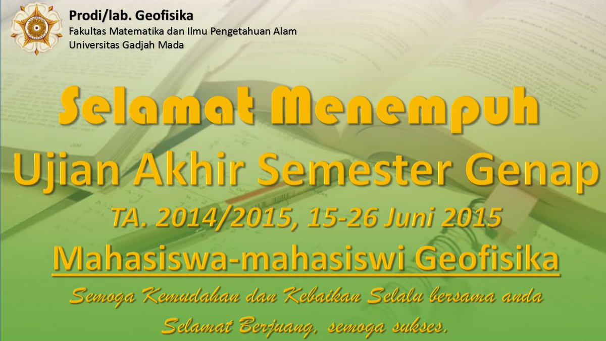 Selamat Berjuang, Semoga Sukses