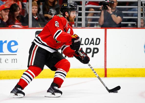 SportsCenter's tweet photo. One period away! Blackhawks lead Lightning after two periods, 1-0. Chicago would win Stanley Cup with victory. http://t.co/GHe3M8surU