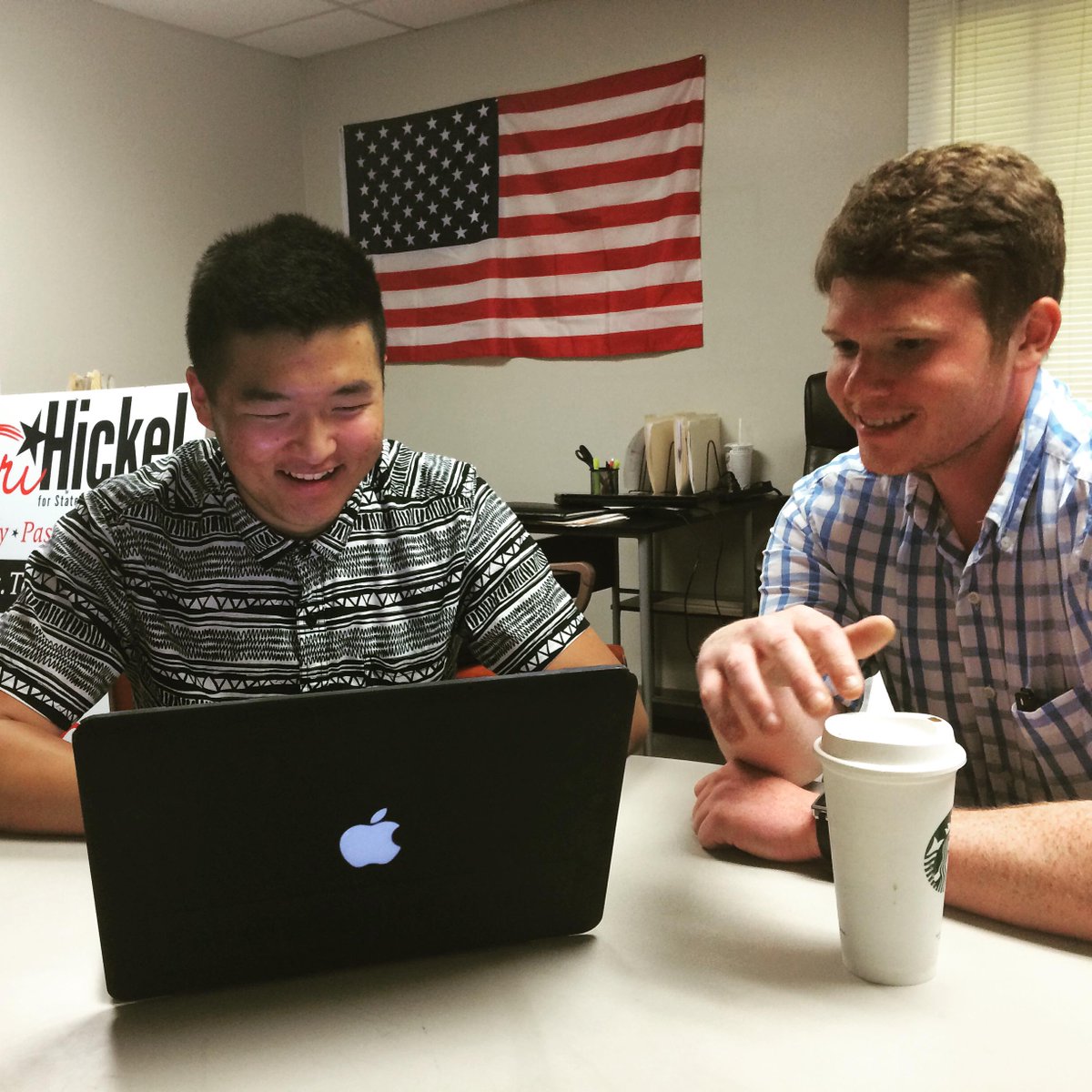 RepTeriHickel's tweet photo. Registering Kevin Cho, Decatur High School ABS Student Body President, to #vote at the #Hickel4StateRep office! http://t.co/px8yA5XgYr
