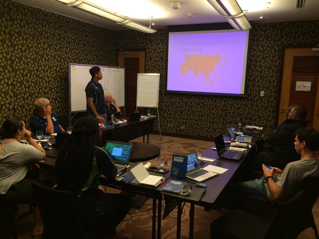 gireurope's tweet photo. We are in Manila participating in a GiR @WorldRugby conference! Sharing @rugby_europe examples and learning others. http://t.co/6xysjXv1oz