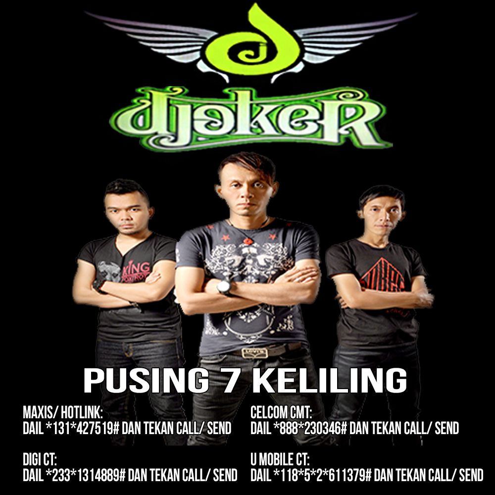 liferecordsmy's tweet photo. Dapatkan RBT Pusing 7 Keliling - @Jokerband_id sekarang! #Pusing7Keliling http://t.co/zYJDPXdQKF