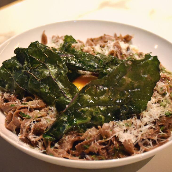 Pasta &amp; Vino Tuesday - braised hare and pine mushroom #fettucini #TastyTuesday #chiara #collinssquare