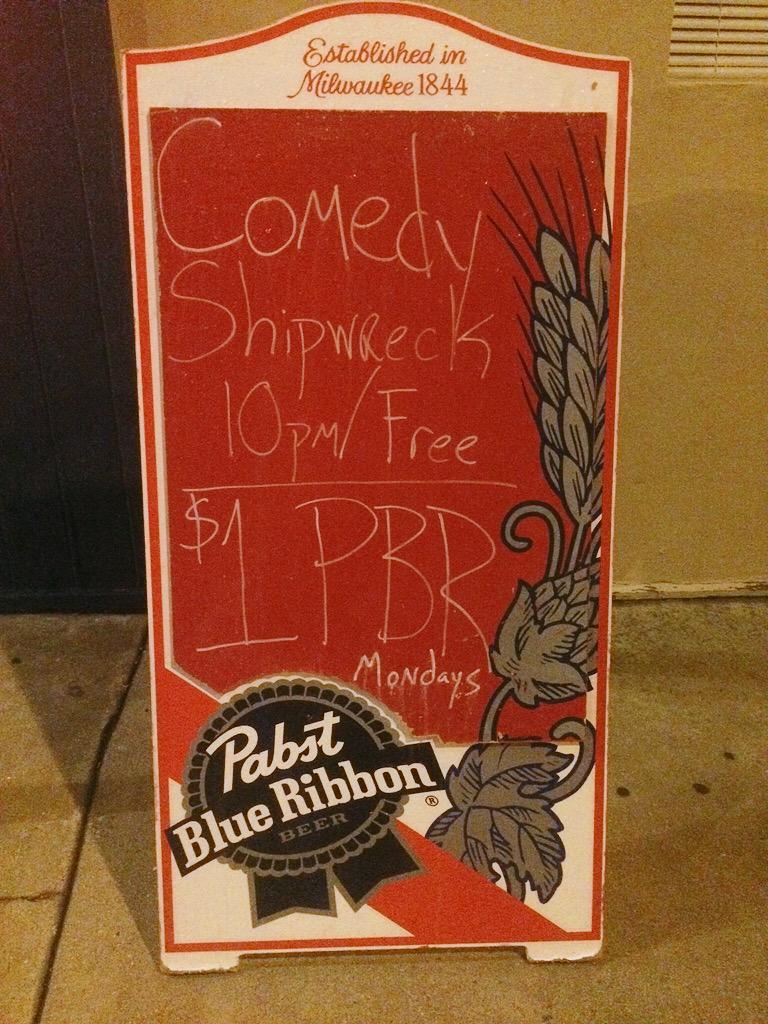 Still time to get to <a href="/theheavyanchor/">The Heavy Anchor</a> for #comedyshipwreck #free to get in great #PBR specials all night