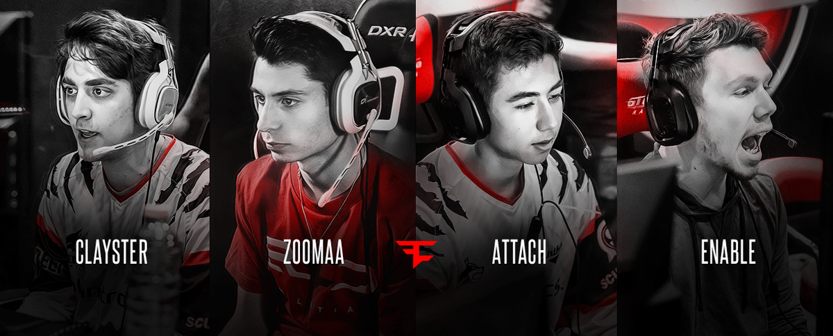 FaZeClan's tweet image. Now, we've got an announcement of our own to make... welcome to FaZe, Clayster &amp;amp; Attach! #FaZeUp
