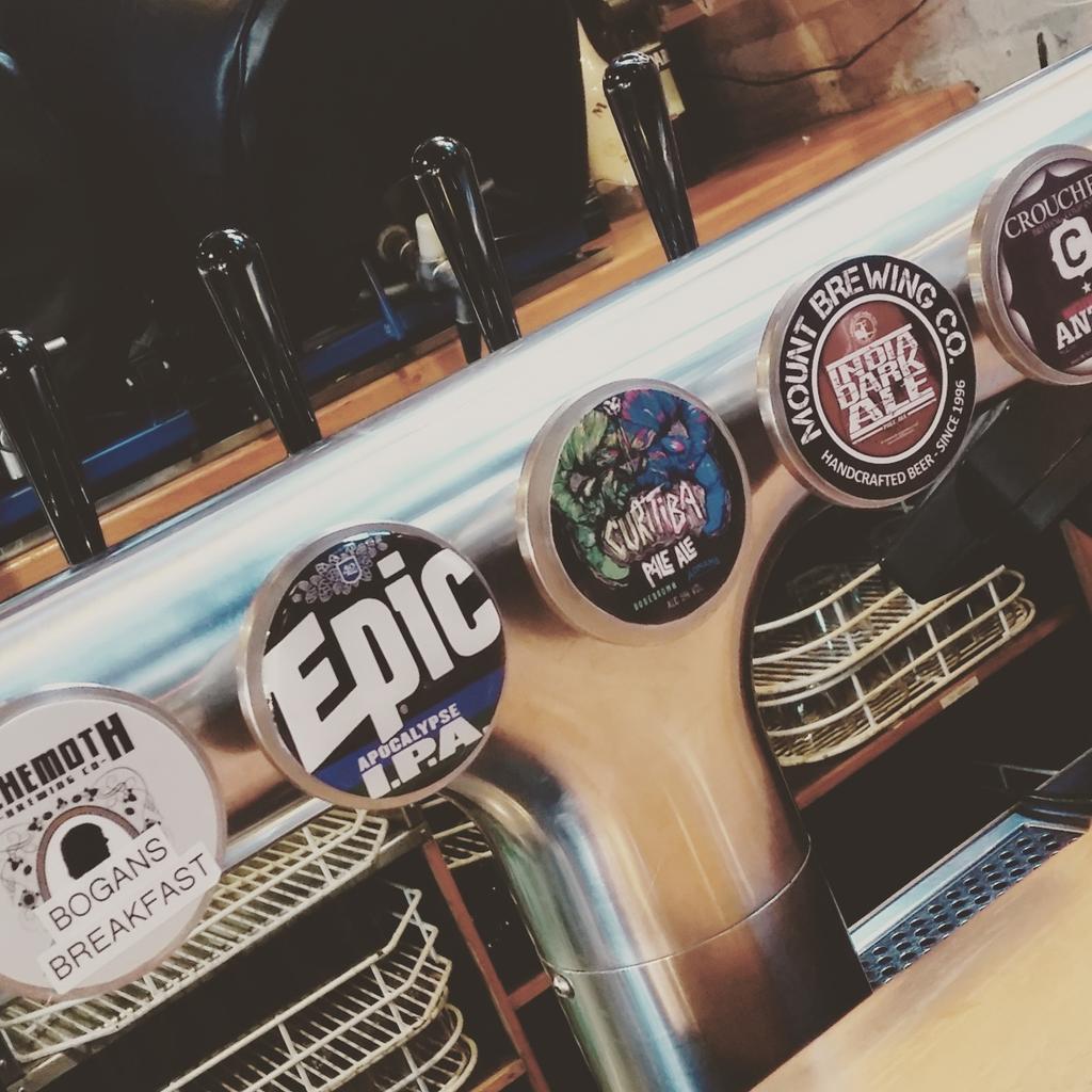 Tuesdays taps <a href="/EpicBeer/">Epic Beer</a> <a href="/BehemothbeerNZ/">Behemoth Brewing Co</a> <a href="/MOUNTBREWINGCO/">Mount Brewing co</a> <a href="/CroucherBrewing/">Croucher Brewing</a>