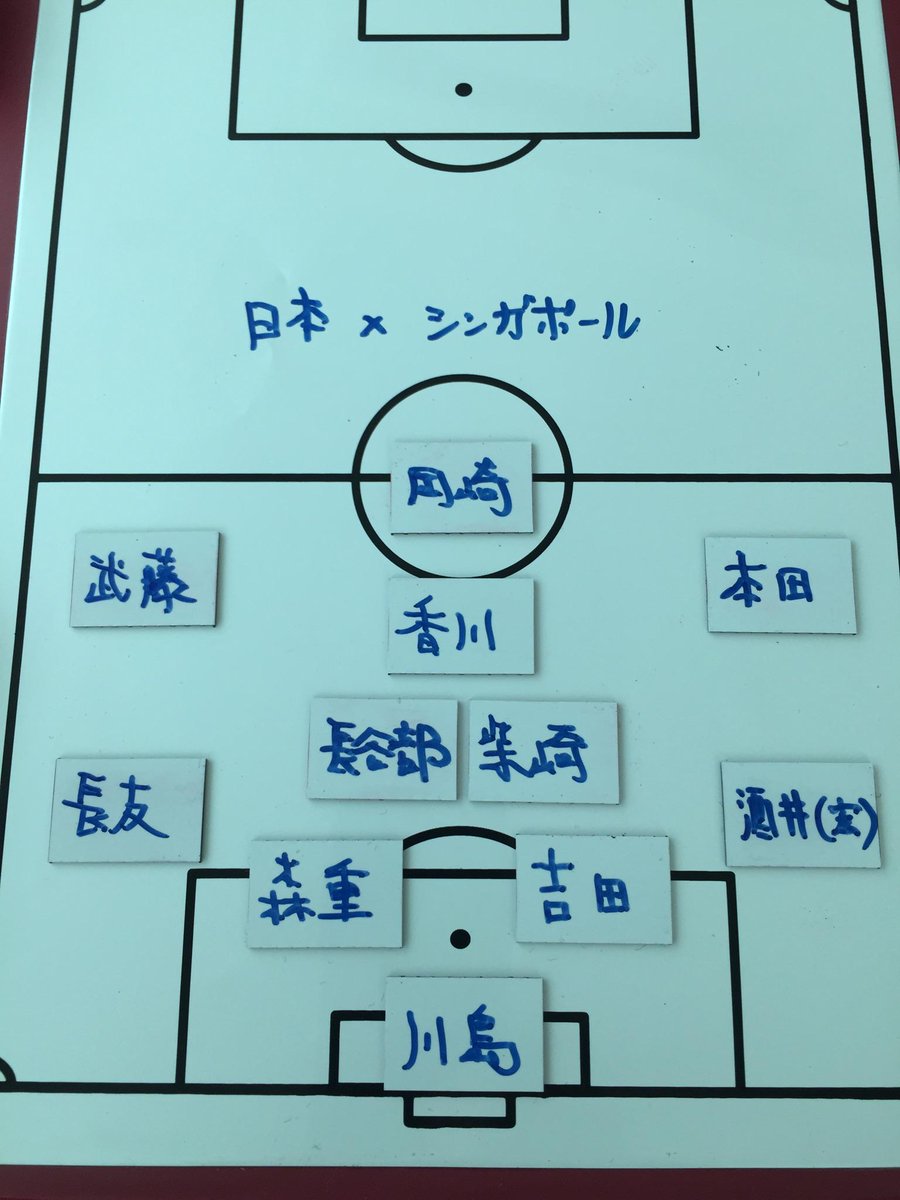 シド ゆうや 日本 シンガポールの予想フォーメーション サッカー日本代表 Http T Co Jajqgf1myk