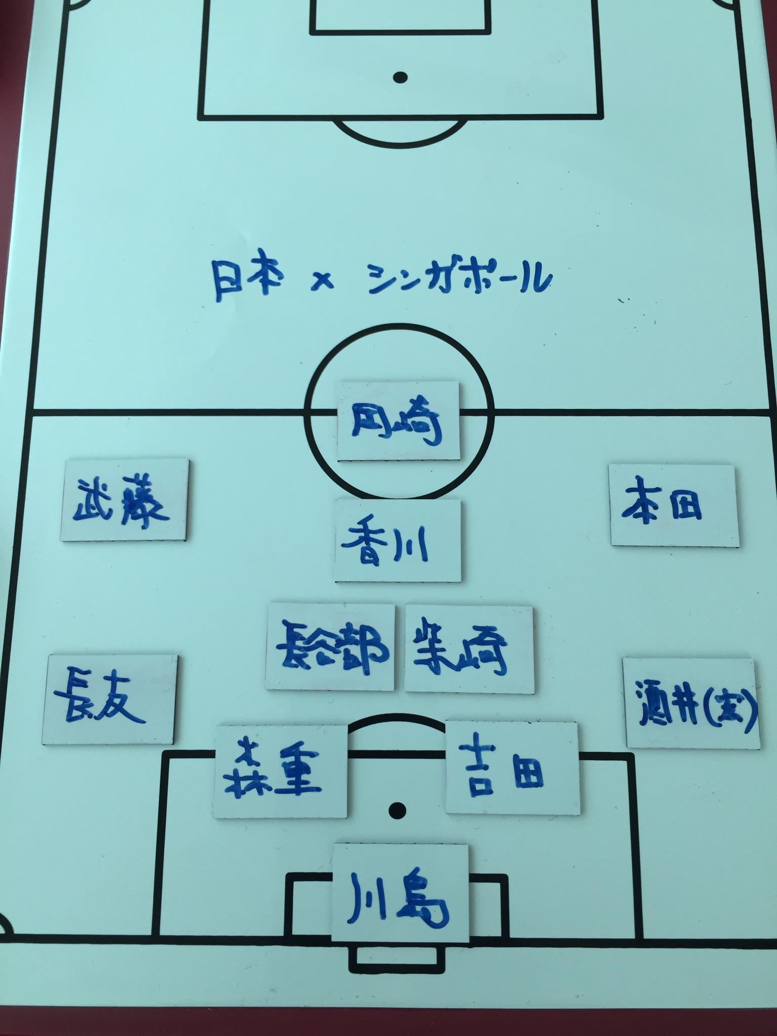 シド ゆうや 日本 シンガポールの予想フォーメーション サッカー日本代表 Http T Co Jajqgf1myk Twitter