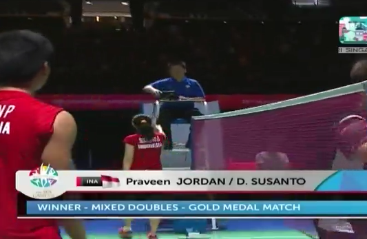 IndosiarSports's tweet photo. Yeaaayyy! Sorak sorai untuk Preveen dan Debby dengan poin akhir 25-23 berhasil merebut medali emas! #IndonesiaJuara http://t.co/XwiP7acgJh