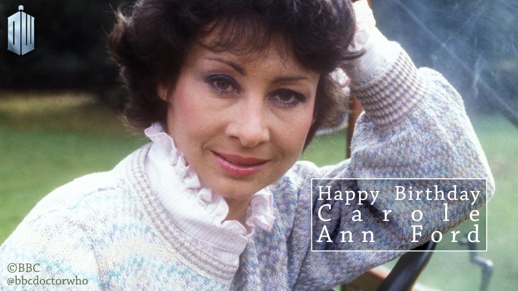 Happy 75th birthday to Carole Ann Ford who played the Doctor s granddaughter... 