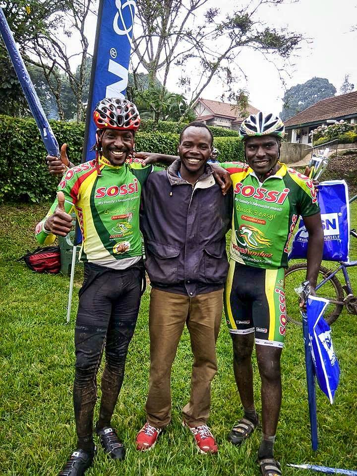 We raced the <a href="/USN_Kenya/">USN KENYA</a> MTB Series event at the weekend. L-R <a href="/Dkinjah/">D.kinjah</a> 3rd, Ayub Kathurima 1st &amp; Davidson Kamau 2nd