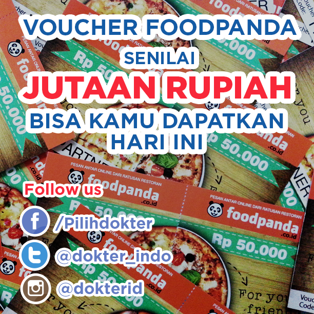 Hadiah #DokterIDquiz kali ini Voucher makan <a href="/foodpanda_ID/">foodpanda Indonesia</a>

RT Tweet ini dulu #pildoks
<a href="/Serbakuis/">Undian dan Kuis Online</a> <a href="/infokuis/">Info Kuis</a> <a href="/infokuiz/">IKZ</a>