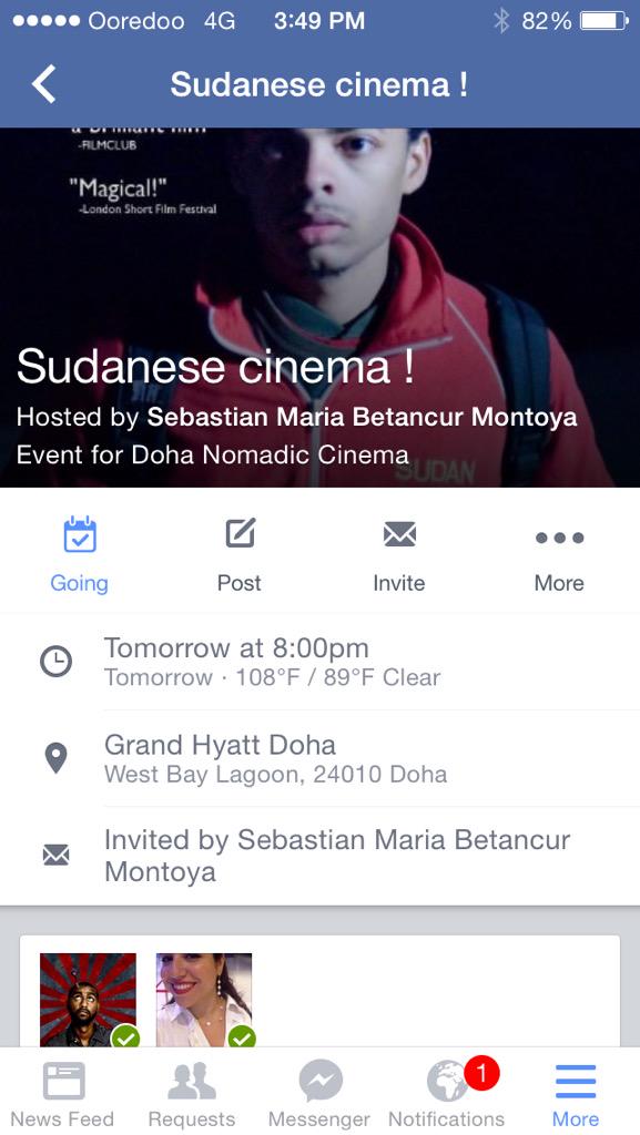 ود البيه (@khalidalbaih) on Twitter photo #Doha Nomadic Cinema is screening @bentley_brown award winning film <a href="/FaisalGoesWest/">Faisal Goes West</a> tomorrow facebook.com/events/1637839… #Doha Nomadic Cinema is screening @bentley_brown award winning film <a href="/FaisalGoesWest/">Faisal Goes West</a> tomorrow facebook.com/events/1637839…