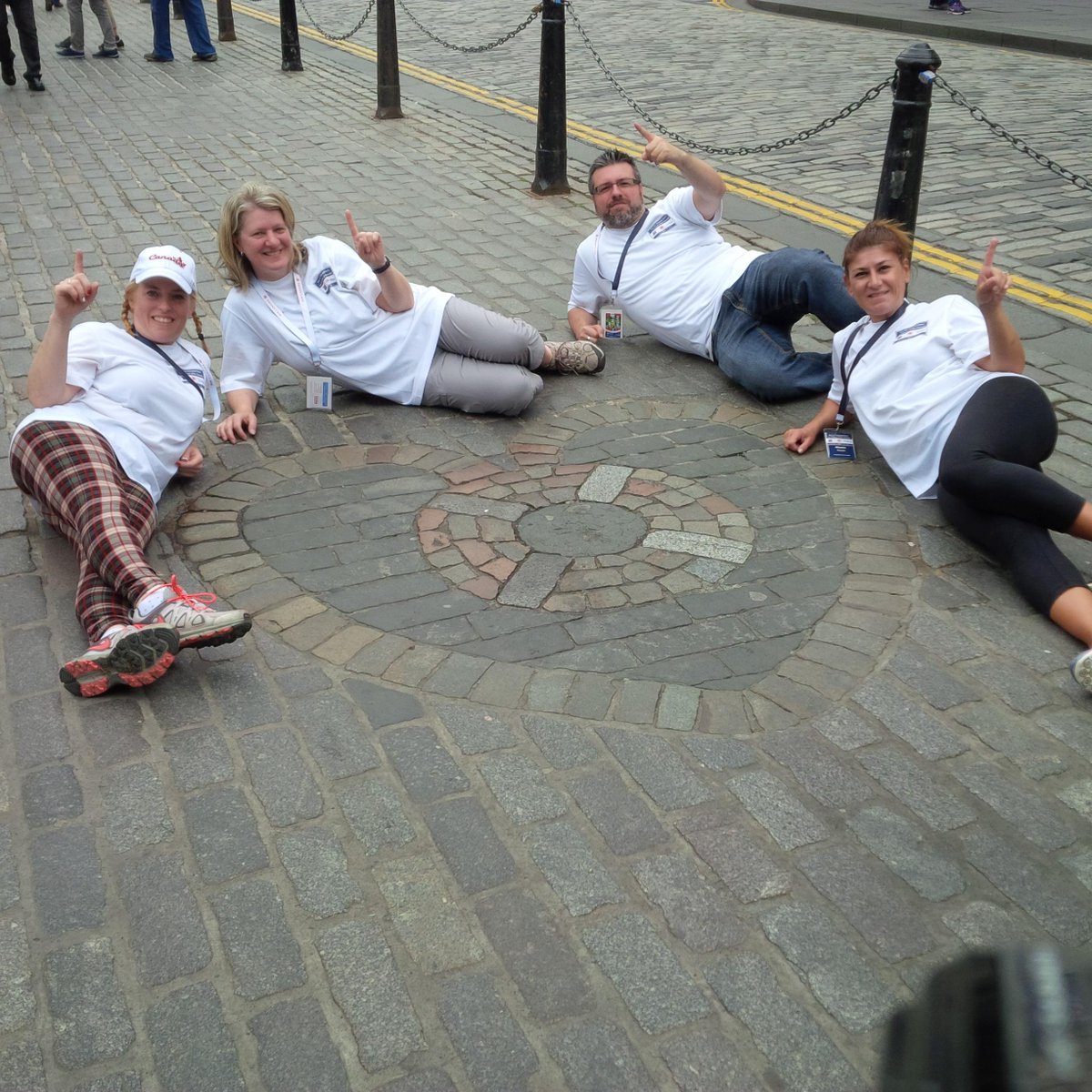 livethecity's tweet photo. First team past the post #ACRaceBritain @VBTravelTrade @VisitScotland but have they got all the answers...? http://t.co/nmZY18hbei