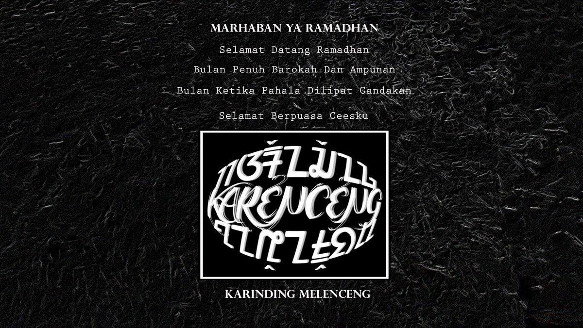 Marhaban Ya Ramadhan, Kami Keluarga Besar Karinding Melenceng mengucapkan "Mohon Maaf Lahir Batin Ceesku" :))