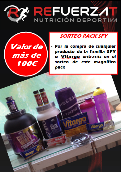 RefuerzaT's tweet photo. Sorteo en @RefuerzaT. Compra cualquier producto #SFY o #Vitargo y podrás llevarte a casa este pack! http://t.co/J9qFKIQE8d