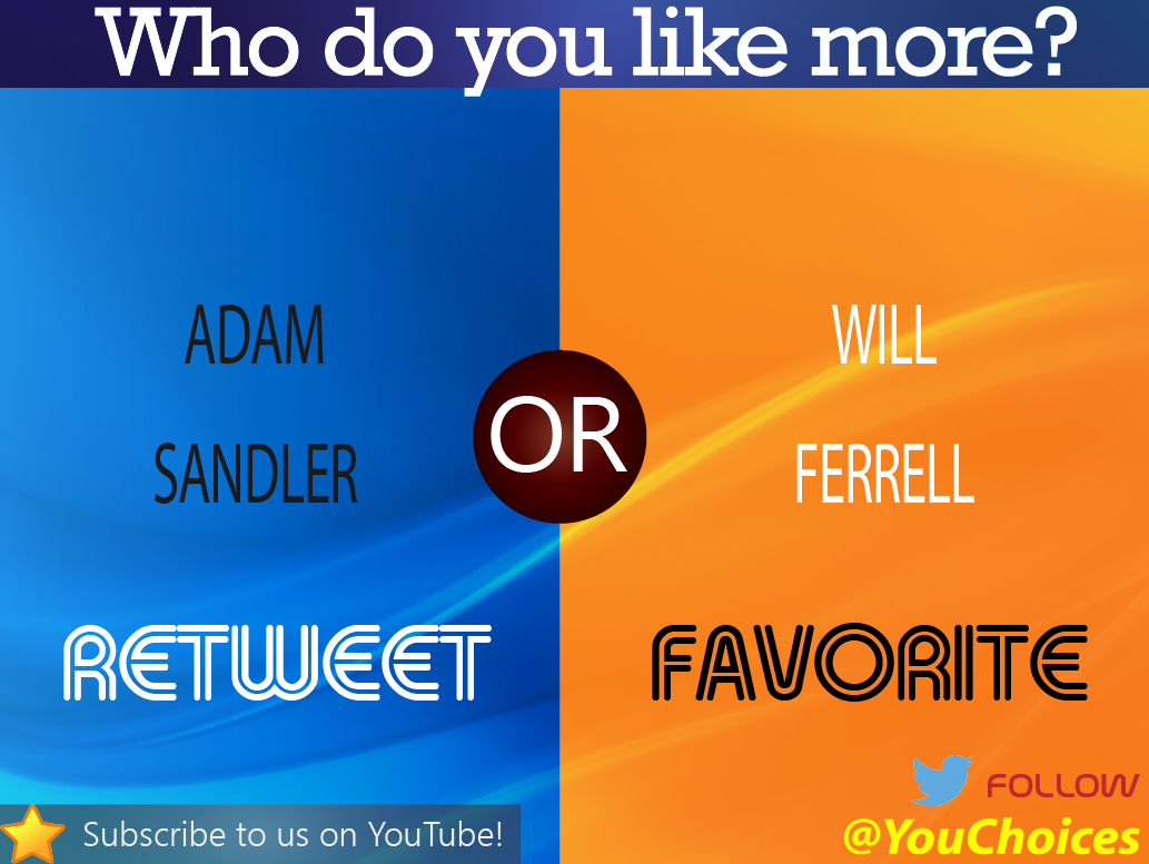 YouChoices's tweet photo. Adam or Will? http://t.co/2ZWyOdiinE