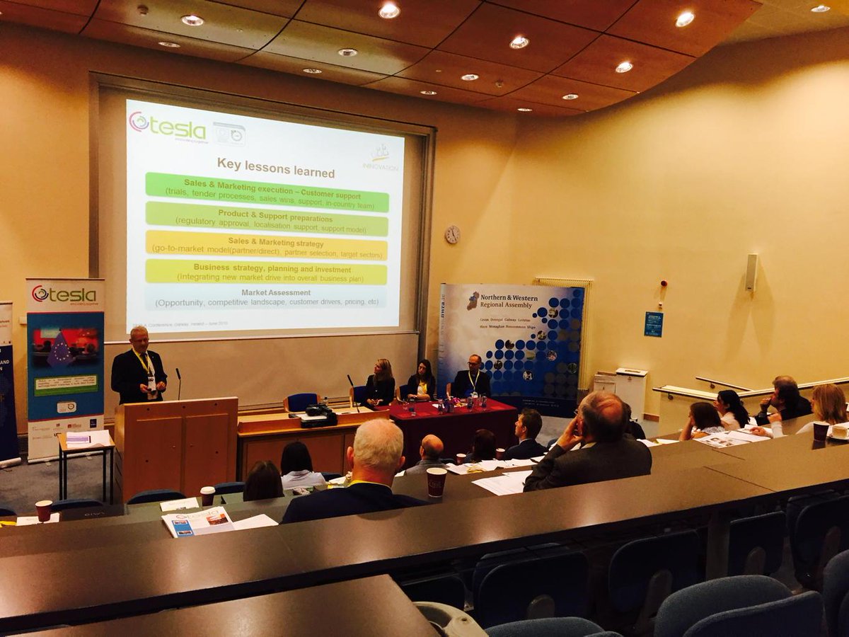 NWETeslaProject's tweet photo. Wolfgang Kniejski presenting on supporting internationalization plans of small firms http://t.co/7qmvYSKHcl