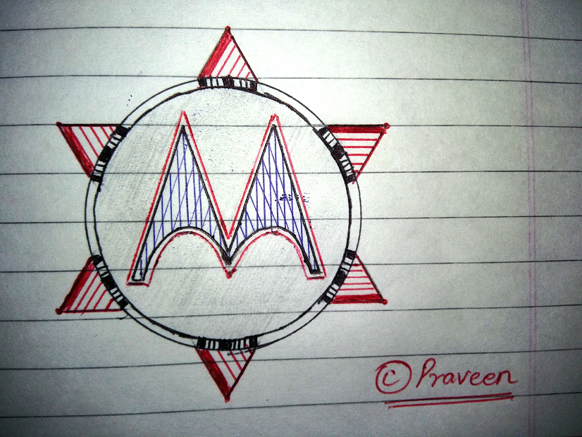 PraveenParihar1's tweet image. @MotorolaIndia #MyMotoLogo
Here is my hand designed LOGO.... 
Its all pen... Blue-Black-Red