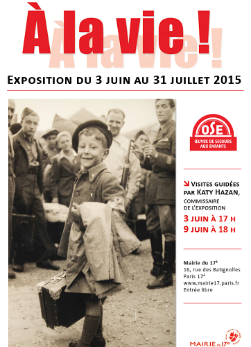 HelloParis17's tweet photo. #expo "À la vie" retrace la vie des #enfants déportés des camps. #mairiedu17 #paris17 
http://t.co/hH8mHLbJcS http://t.co/2IeFDXSUC1