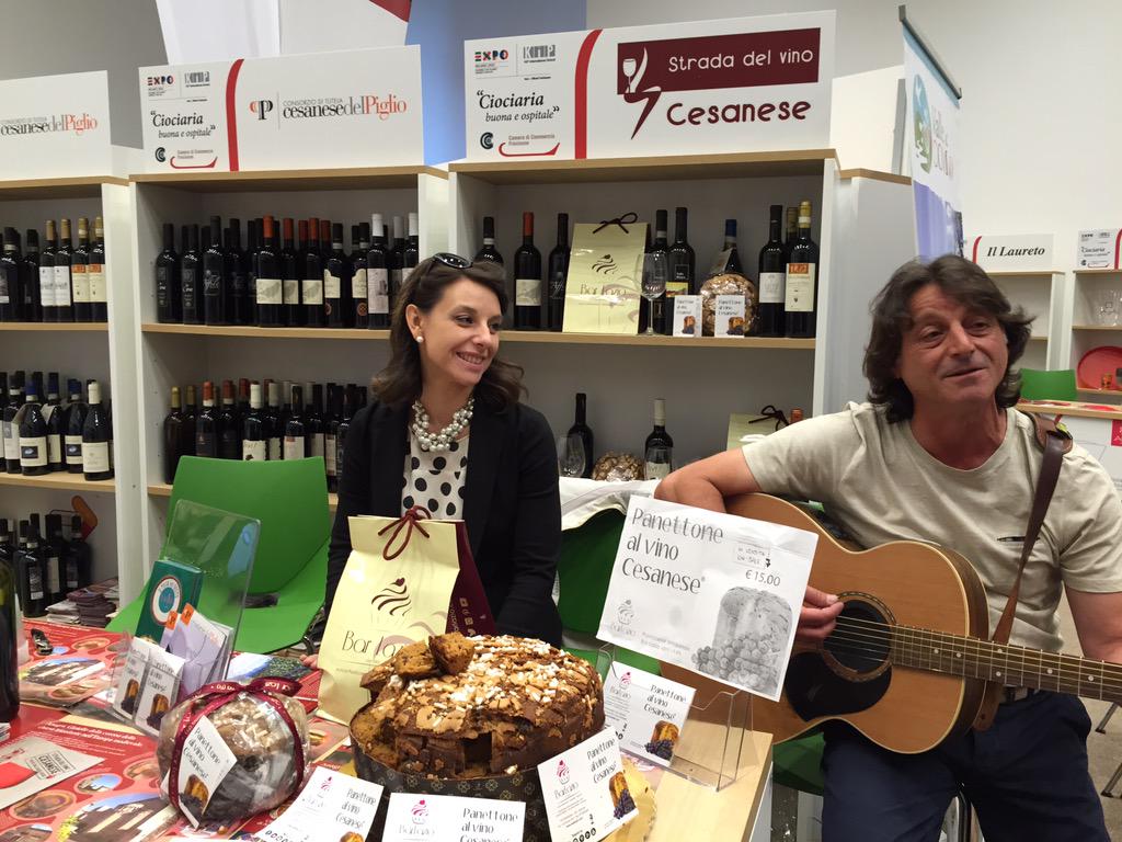 #music #cesanese wine #great food here at KIP pavilion !! #expo 2015