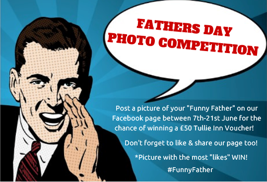 Treat dad this #FathersDay & enter our #FunnyFather Facebook #competition! You could #win £50 @TullieInn vouchers