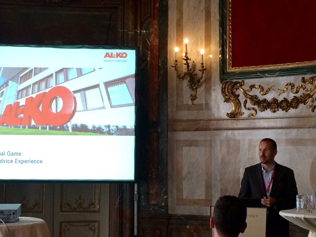 Up next, <a href="/ALKO_UK/">AL-KO Vehicle Technology UK</a>'s Stephan Waldeis! #GSL15vie #guidedsellingmatters #formanufacturerstoo