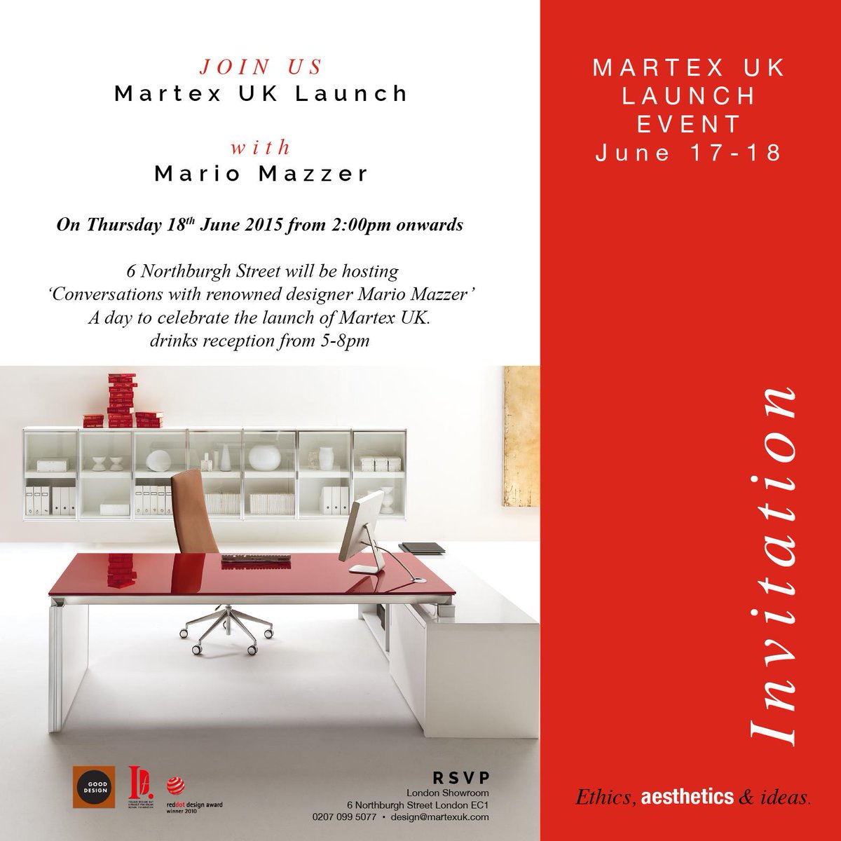 martex_uk's tweet photo. MartexUK official launch | 6 Northburgh Street London EC1V0AY | 17th &amp; 18th June | #martexuk #comeandseeus http://t.co/AHvGlPMLKR