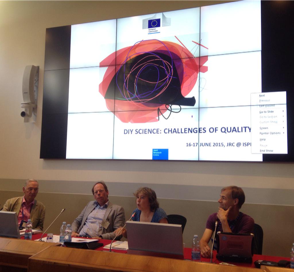 ECuccillato's tweet photo. Conversations on #dyiscience @jrc exploring issues of quality,collaboration empowerment and complementarity #psilabs http://t.co/O15dg5tOcP