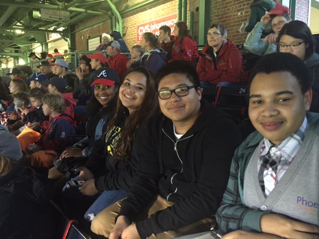 phoenixcharter's tweet photo. Phoenix Chelsea cheering on @RedSox at Fenway park last night! #Bostonfieldtrips #teamworktuesday http://t.co/R3371J1mkR
