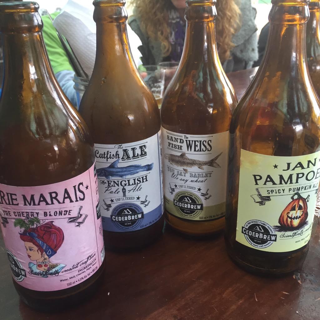 <a href="/mikrobier/">Jacques v Zyl ebrius</a> fantastic tasting at @cederbrew yesterday. Bought stax! Love that valley!