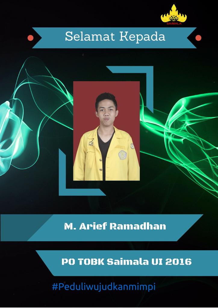 SELAMAT KEPADA :

M. Arief Ramadhan FEB '14

sebagai

Project Officer Try Out dan Bedah Kampus Saimala UI 2016