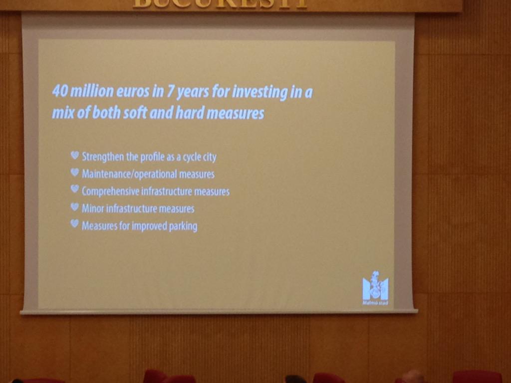 Pentucci's tweet image. #SUMPConference2015 city focus: Malmö #bicycle #BestPractice #sustainability