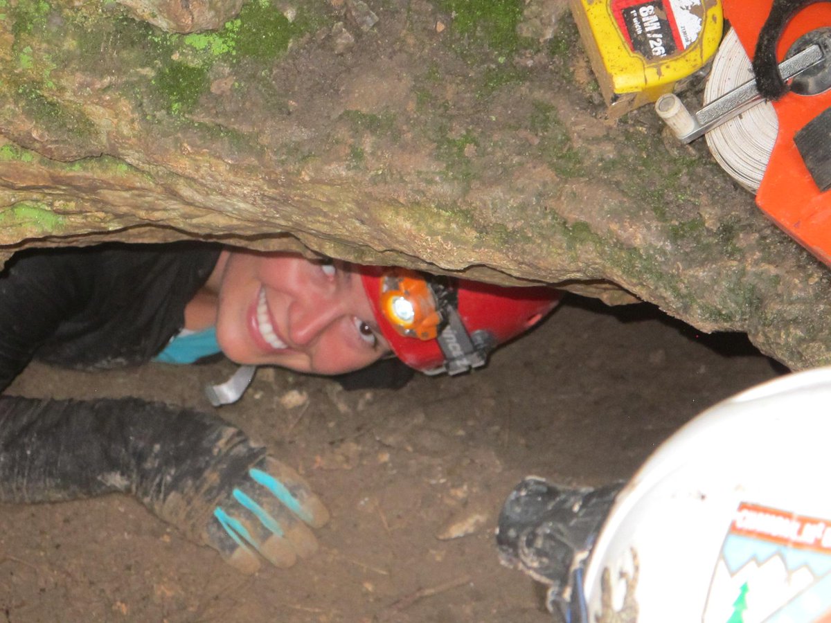 BisonJeff's tweet photo. @SharonHolte coming out of the cave. #CaveBison http://t.co/awAyZVvDkd