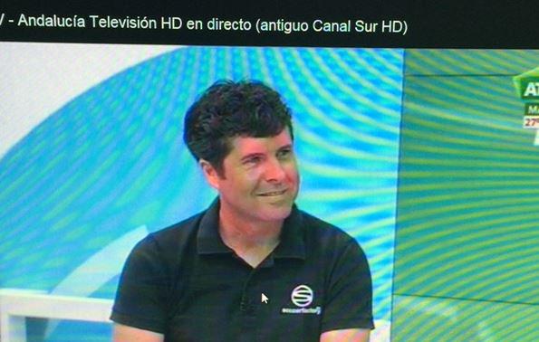 Fernando Salinas en Andalucía Televisión en Directo en la votación del Trofeo @TododeporteCSHD Soccerfactory.