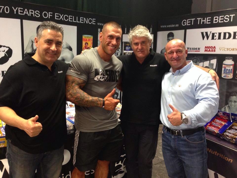 Weider en el Olympia Amateur de Torremolinos.