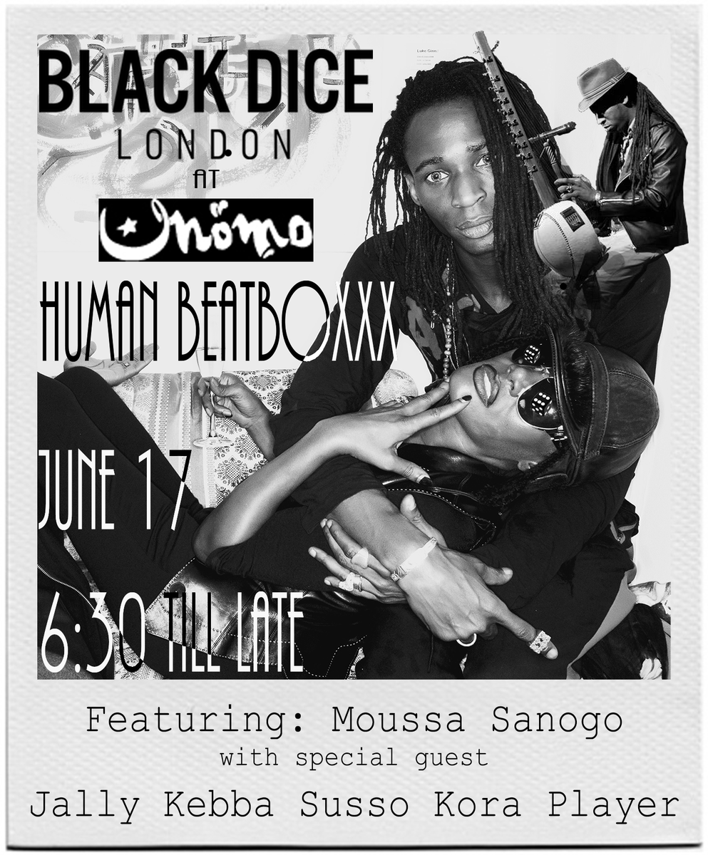 FamilyAffairInt's tweet photo. The man Moussa @sanogo will be blessing the mic @ The Black Dice @momoresto tomorrow night - come party xxx http://t.co/gvY8ZF5fdT
