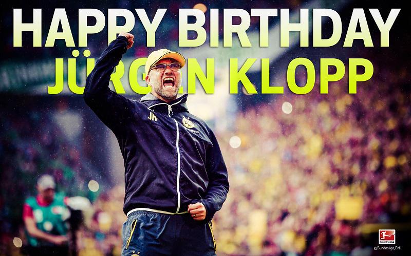 Happy 48th birthday to Jurgen Klopp  