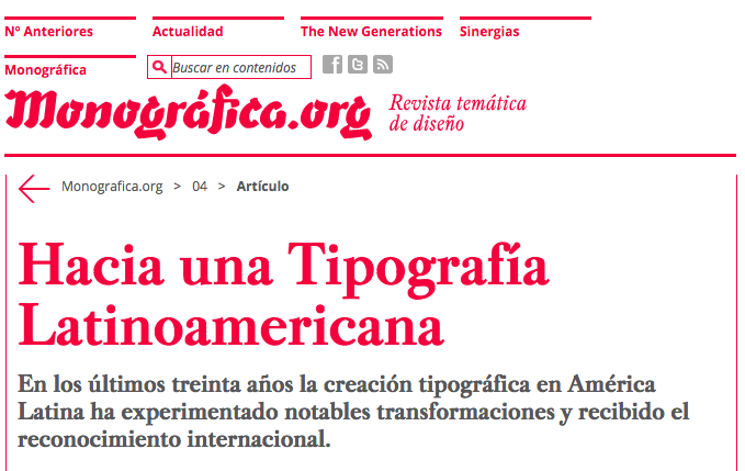 catedracosgaya's tweet photo. Tipografía 2: «Hacia una tipografía latinoamericana» @monograficaorg @PabloCosgaya http://t.co/heM1p3qgFP #THYTP http://t.co/ViyWs5dYpv