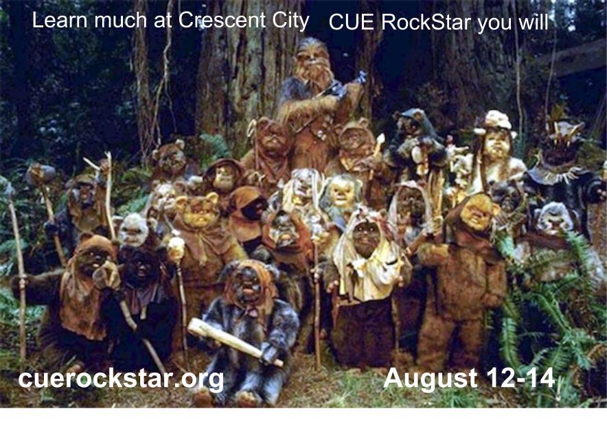 Coming this August. Become one with the force at #cuerockstar Crescent City cuerockstar.org #humshift