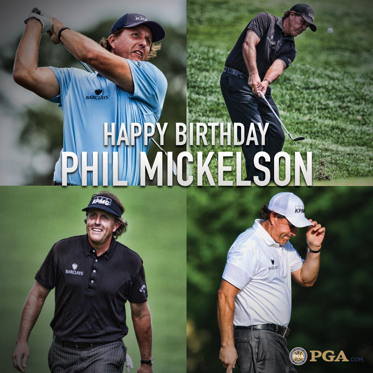 Happy 45th Birthday to 2005 PGA champion, Phil Mickelson! 