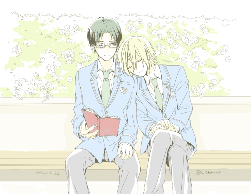 あんスタBL*はら(<a href="/s_stomach/">はら</a>)とエチャで敬英の尊さ語りながら描いてたら夜が明けてた
